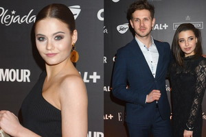Kasia Sawczuk, Antek Królikowski i Julia Wieniawa podczas Wieczoru Oscarowego z Canal Plus