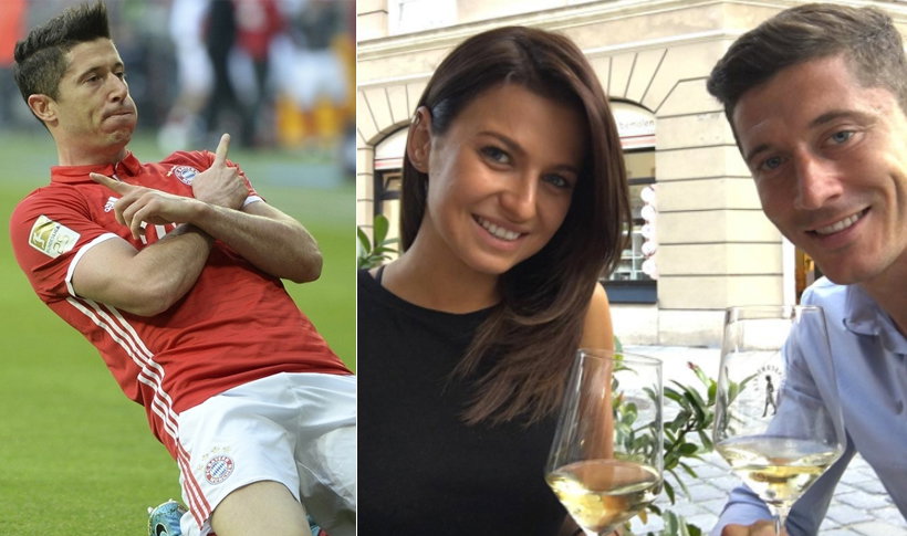 Robert Lewandowski cieszy się z gola
