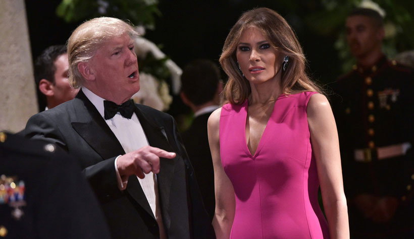 Melania Trump i Donald Trump na Cross Gala