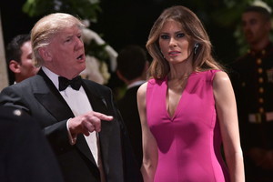 Melania Trump i Donald Trump na Cross Gala