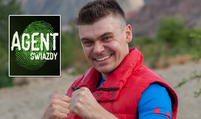Tomasz Niecik na planie programu Agent