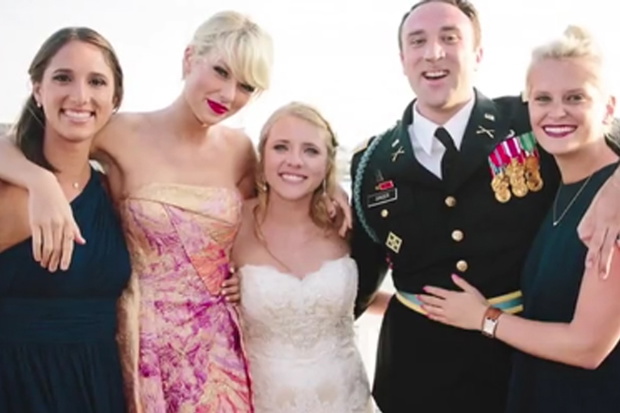 Taylor Swift na ślubie fana