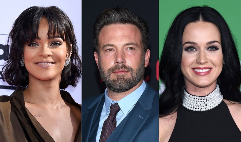 Rihanna, Ben Affleck, Katy Perry