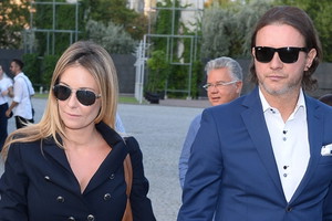 Małgorzata Rozenek i Radosław Majdan na premierze książki Wiktora Krajewskiego