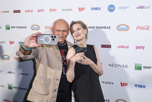 scena z: Andrzej Pągowski, Paweł Adamski, Małgorzata Wasiuk, Izabela Kuna, Magdalena Czarzyńska-Jachim, SK:, , Gala wręczenia Diamentowego Klapsa Filmowego 2024 -  BNP Paribas Kino Letnie Sopot-Zakopane, fot. Marcin Gadomski/AKPA