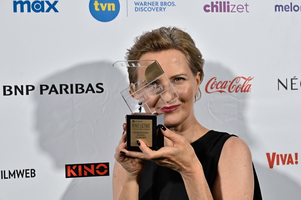 scena z: Andrzej Pągowski, Paweł Adamski, Małgorzata Wasiuk, Izabela Kuna, Magdalena Czarzyńska-Jachim, SK:, , Gala wręczenia Diamentowego Klapsa Filmowego 2024 -  BNP Paribas Kino Letnie Sopot-Zakopane, fot. Marcin Gadomski/AKPA