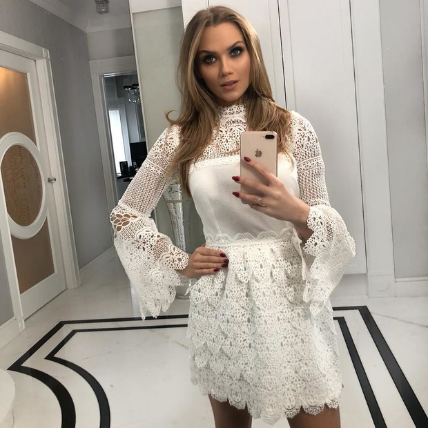 Agnieszka Kaczorowska w sukience Lou