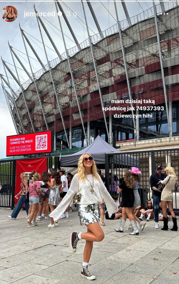 Jessica Mercedes na koncercie Taylor Swift