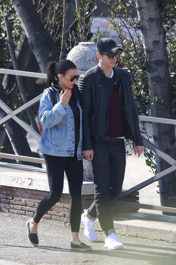 EXCLUSIVE: Polish footballer Robert Lewandowski spotted in Rome