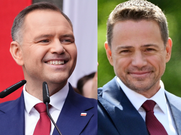 Karol Nawrocki i Rafał Trzaskowski
