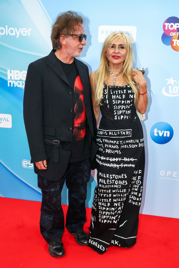 Monika Olejnik i Tomasz Ziółkowski na festiwalu w Sopocie