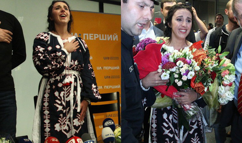 Przywitanie Jamali na lotnisku po Eurowizji 2016