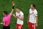 Grzegorz Krychowiak czerwona kartka na EURO 2020