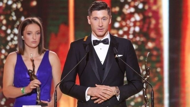 Iga Świątek i Robert Lewandowski