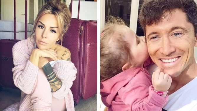 Blanka Lipińska, Robert Lewandowski z córką
