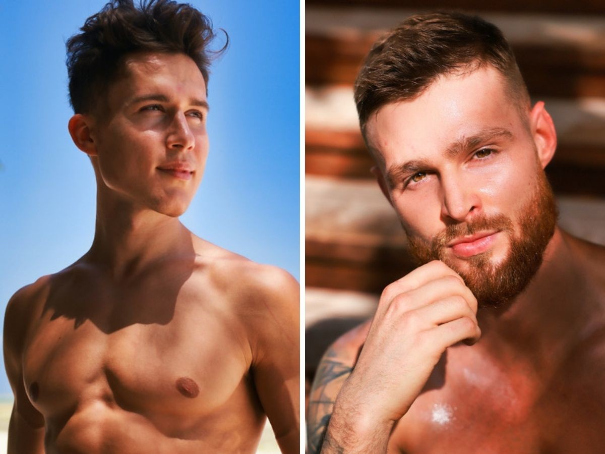 Maurycy i Marcin z "Hotelu Paradise" bez koszulek