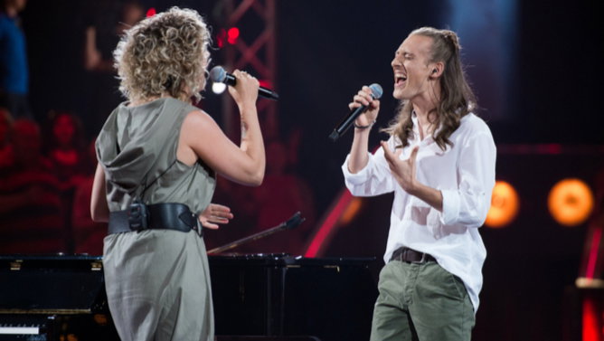 Iwona Kmiecik i Kacper Fułka w The Voice of Poland