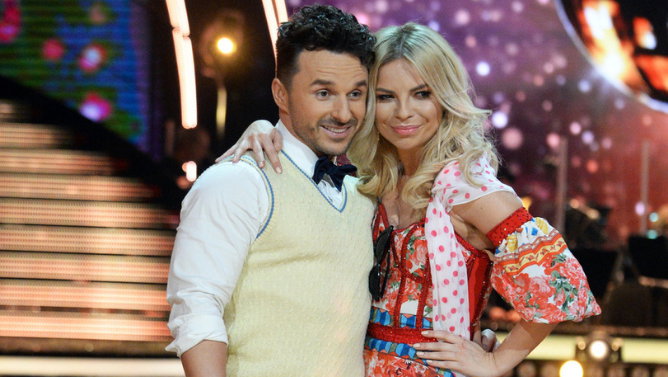 Daniel Kuczaj Qczaj i Paulina Biernat na planie "Tańca z Gwiazdami"