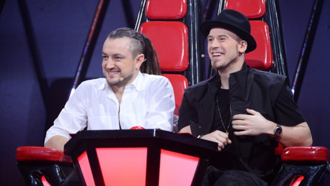 Tomson i Baron na planie "The Voice of Poland"