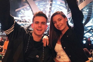 Julia Wieniawa i Jeremi Sikorski na festiwalu w Sopocie