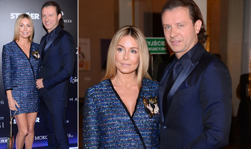Małgorzata Rozenek i Radek Majdan na pokazie Macieja Zienia