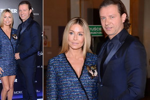 Małgorzata Rozenek i Radek Majdan na pokazie Macieja Zienia