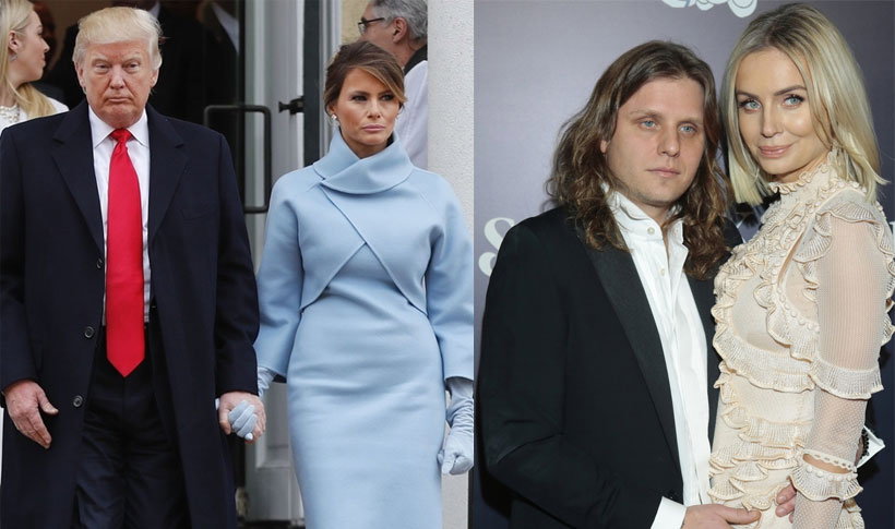 Melania Trump i Donald Trump na zaprzysiężeniu, Piotr Woźniak-Starak i Agnieszka Woźniak-Starak na premierze Sztuki kochania