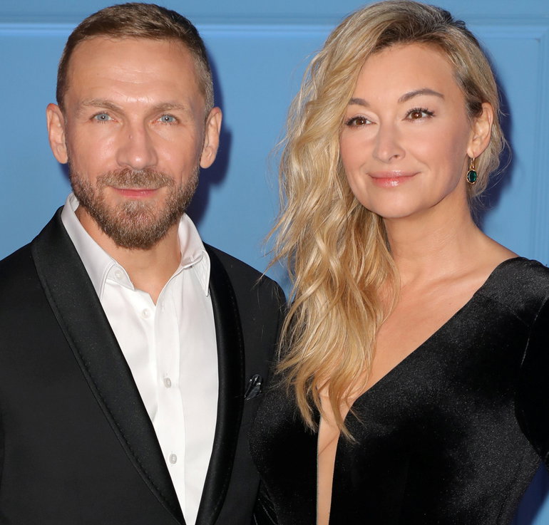 Martyna Wojciechowska i Przemek Kossakowski na balu TVN
