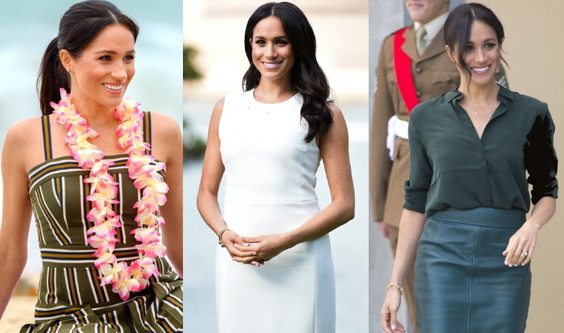Ciążowe stylizacje Meghan Markle