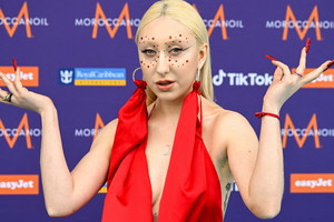 Luna na turkusowym dywanie podczas Eurowizji 2024