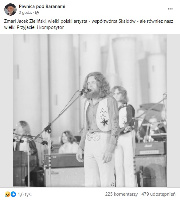 Nie żyje Jacek Zieliński