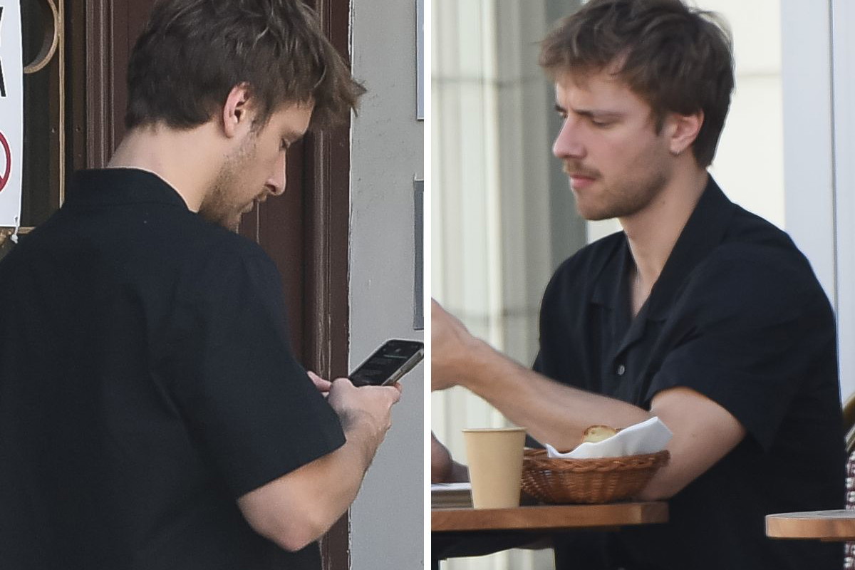 Maciem Musiał w restauracji