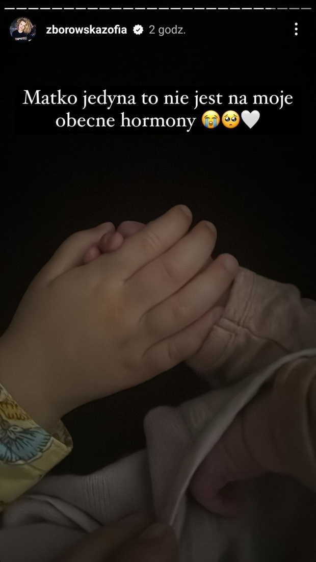 Zofia Zborowska świętuje urodziny po porodzie