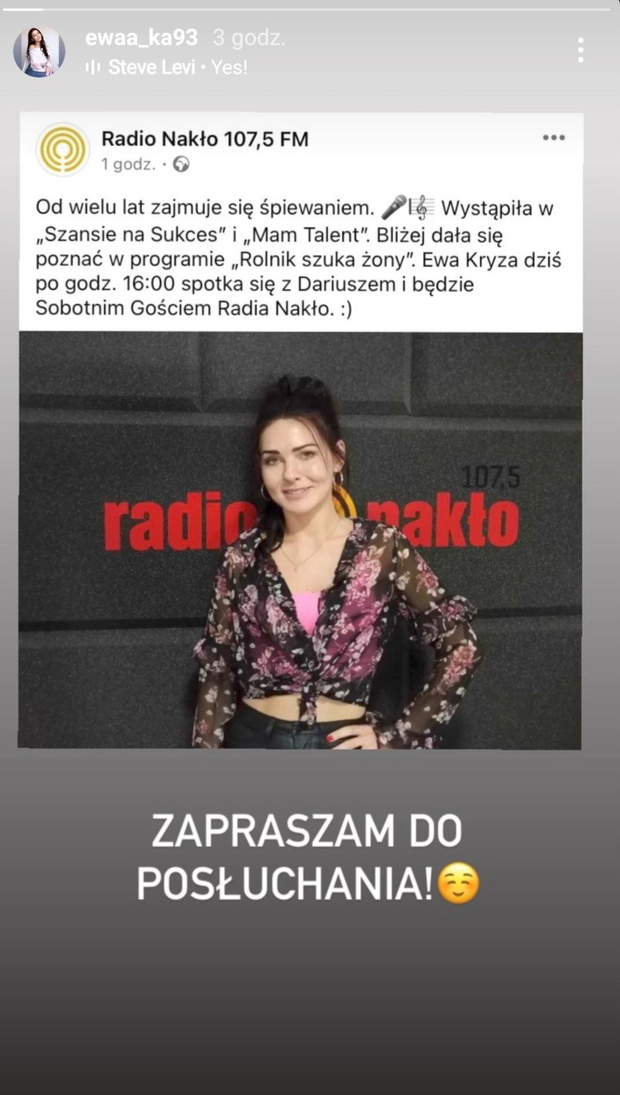 Ewa z Rolnik szuka żony wystąpi w radio