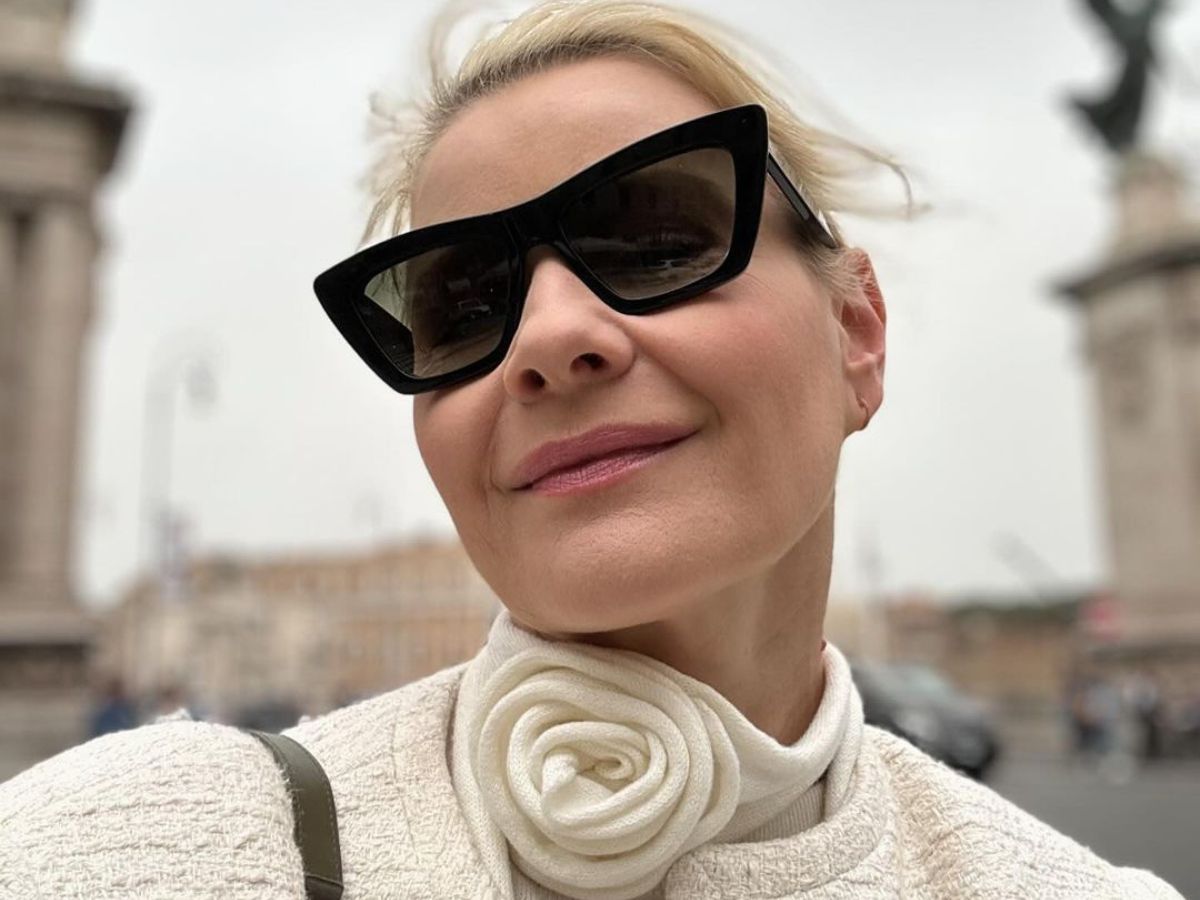 Małgorzata Kożuchowska na komunii syna
