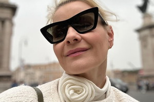 Małgorzata Kożuchowska na komunii syna