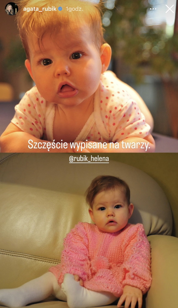 Agata Rubik pokazuje zdjęcia córki