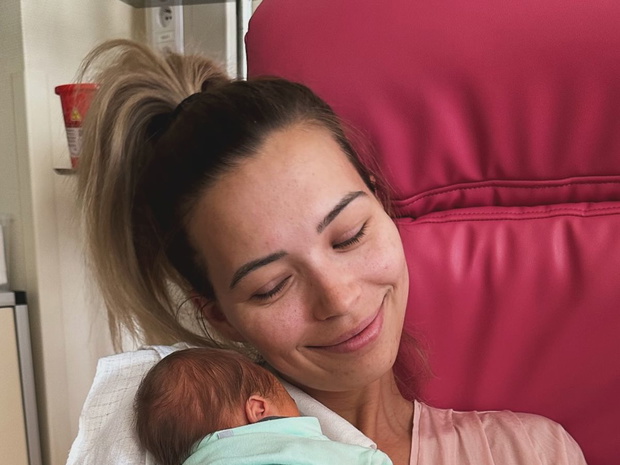 Sandra Kubicka z synem