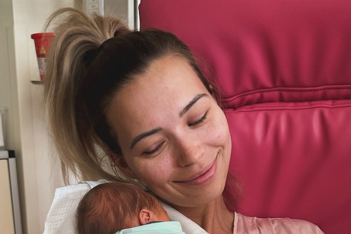 Sandra Kubicka z synem