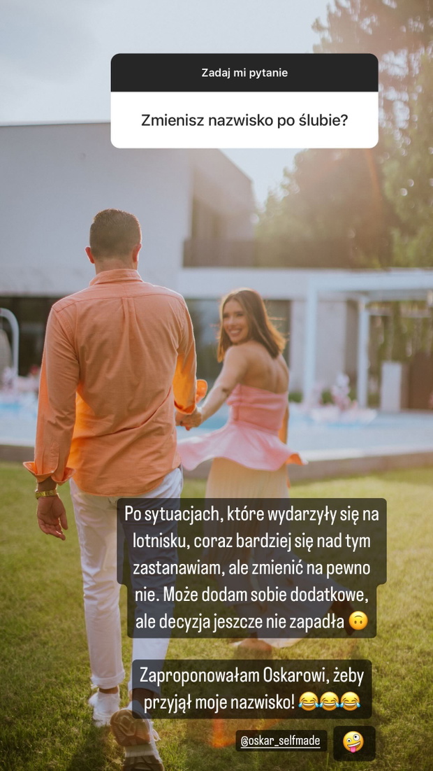 Klaudia Halejcio o zmianie nazwiska
