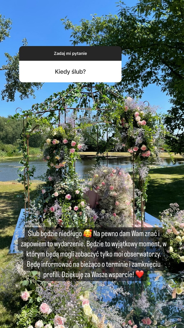 Klaudia Halejcio o ślubie