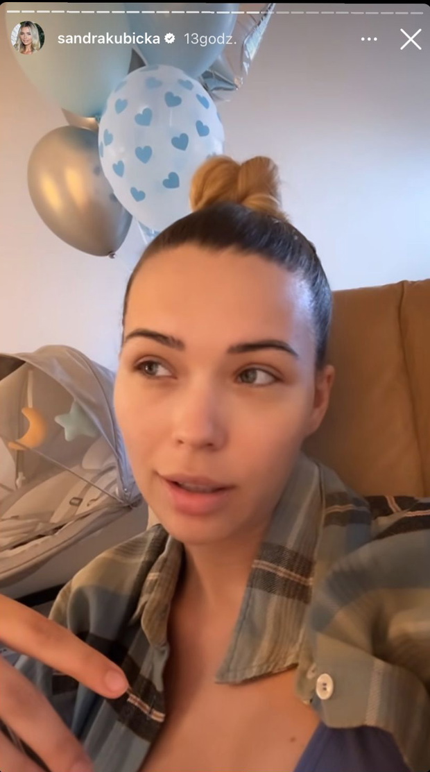 Sandra Kubicka w pokoju syna