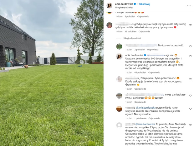 Anna Bardowska podzieliła się radością