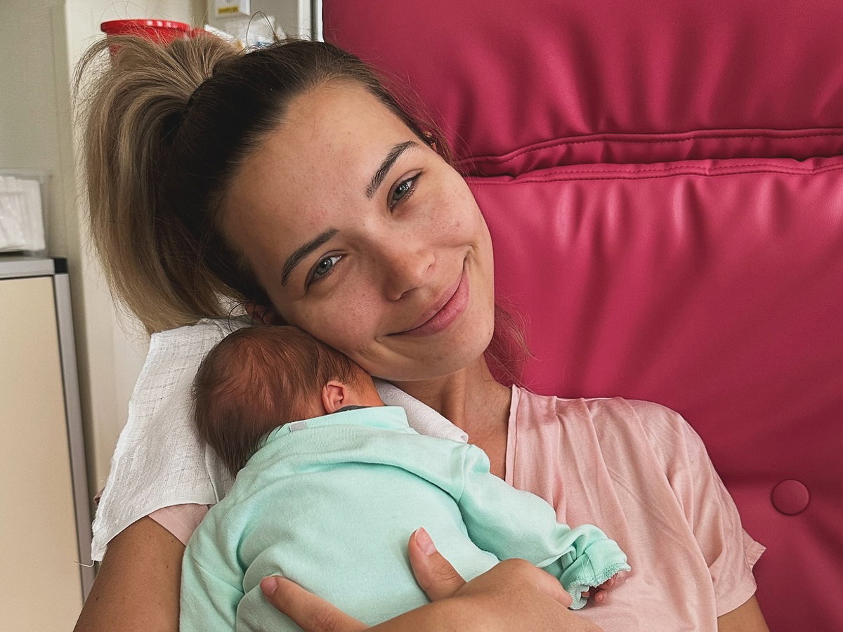 Sandra Kubicka z synkiem