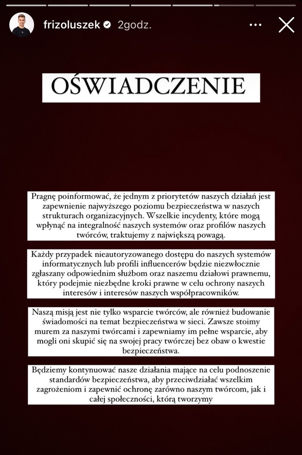 Oświadczenie Friza