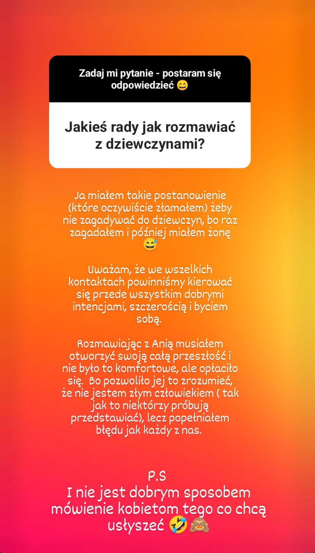 Jakub z Rolnik szuka żony o relacji z Anią