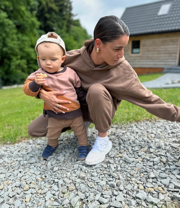 Lenka Kliment z synem