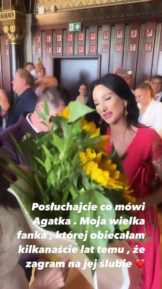 Justyna Steczkowska zaśpiewała na ślubie fanki