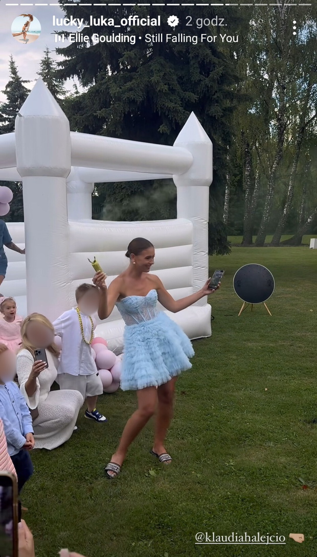 Klaudia Halejcio urodziny córki