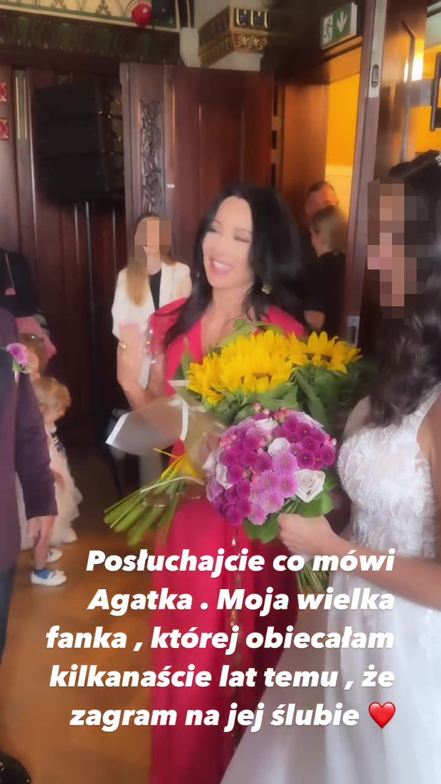 Justyna Steczkowska zaśpiewała na ślubie fanki